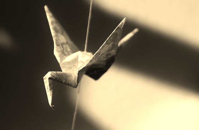 origami pták